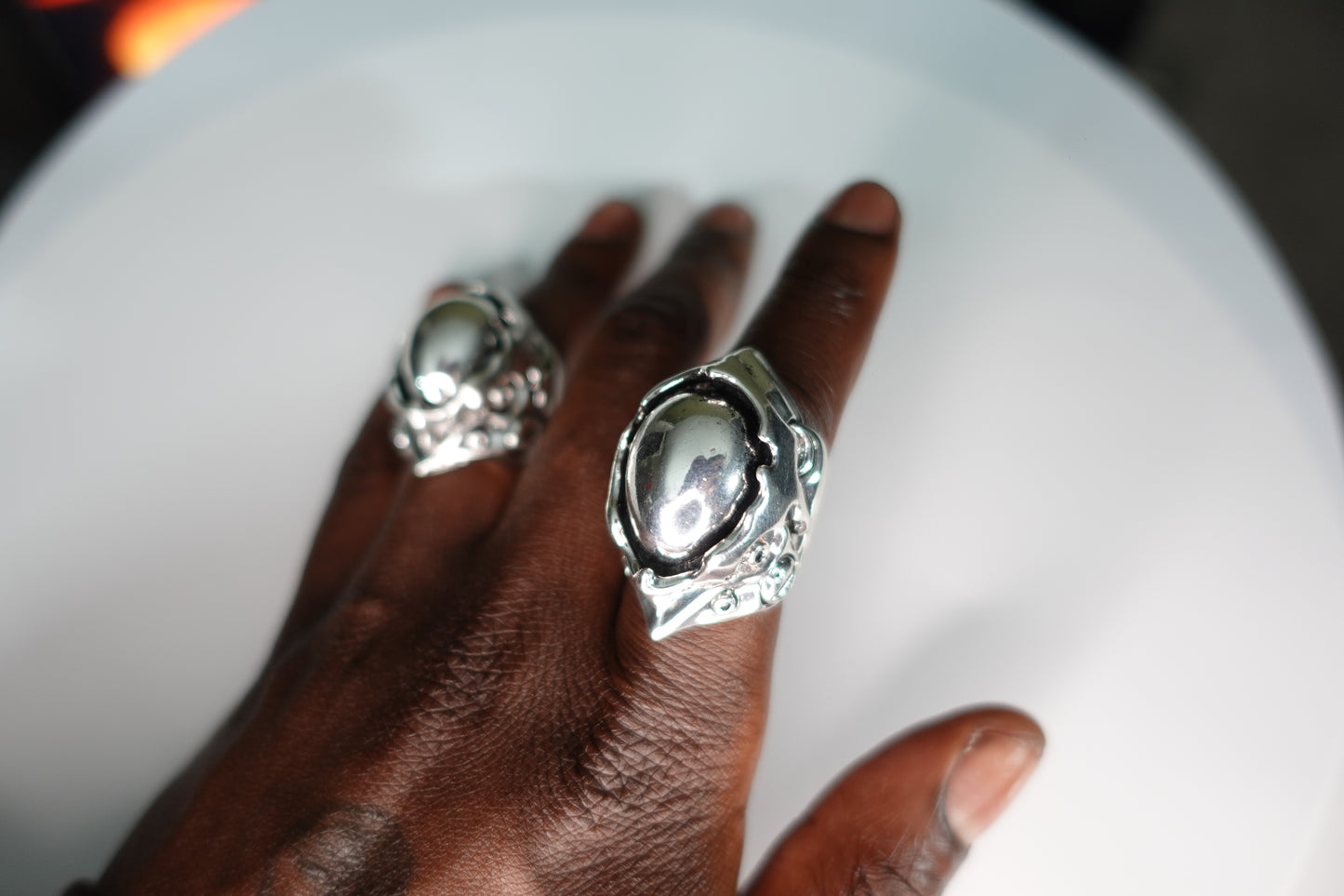 Chrome Punk Ring