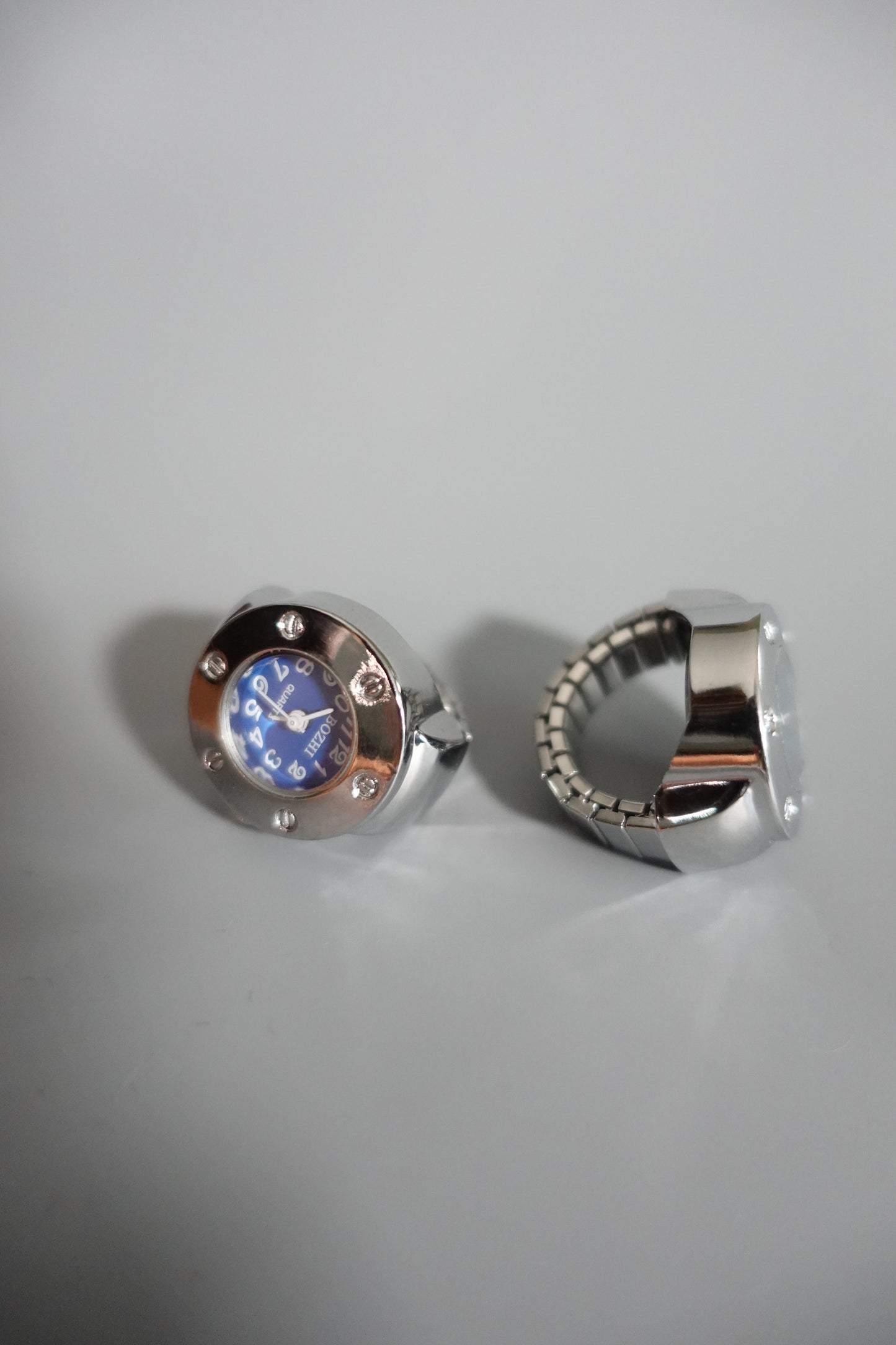 Blue Face Ring Watch