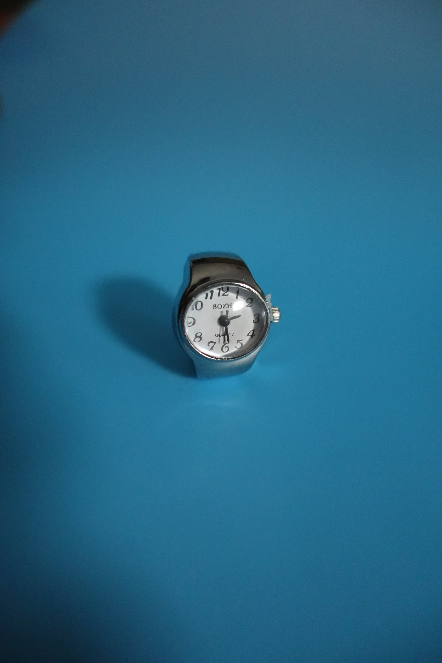 White Face Ring Watch