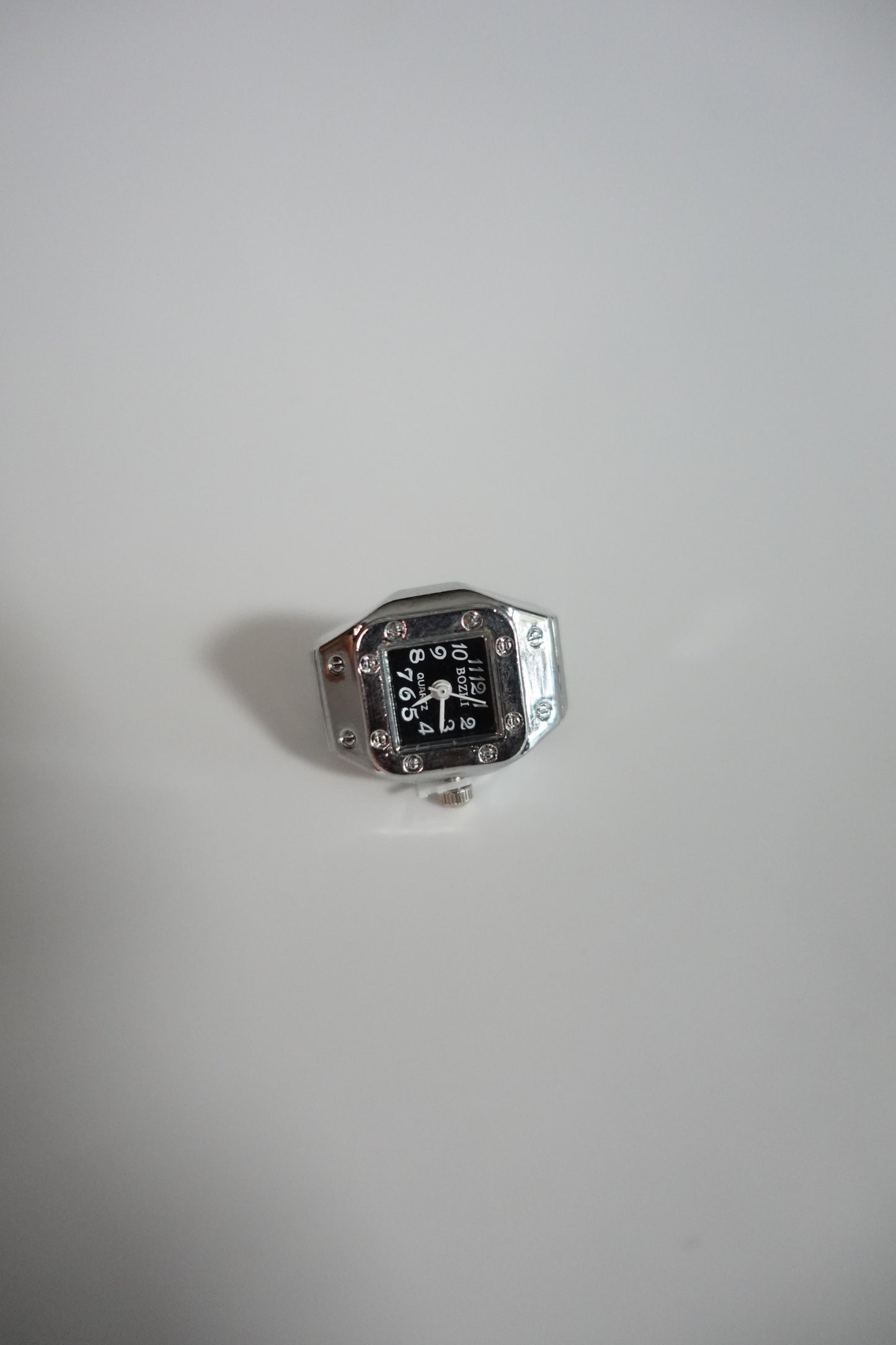 Black Face Ring Watch