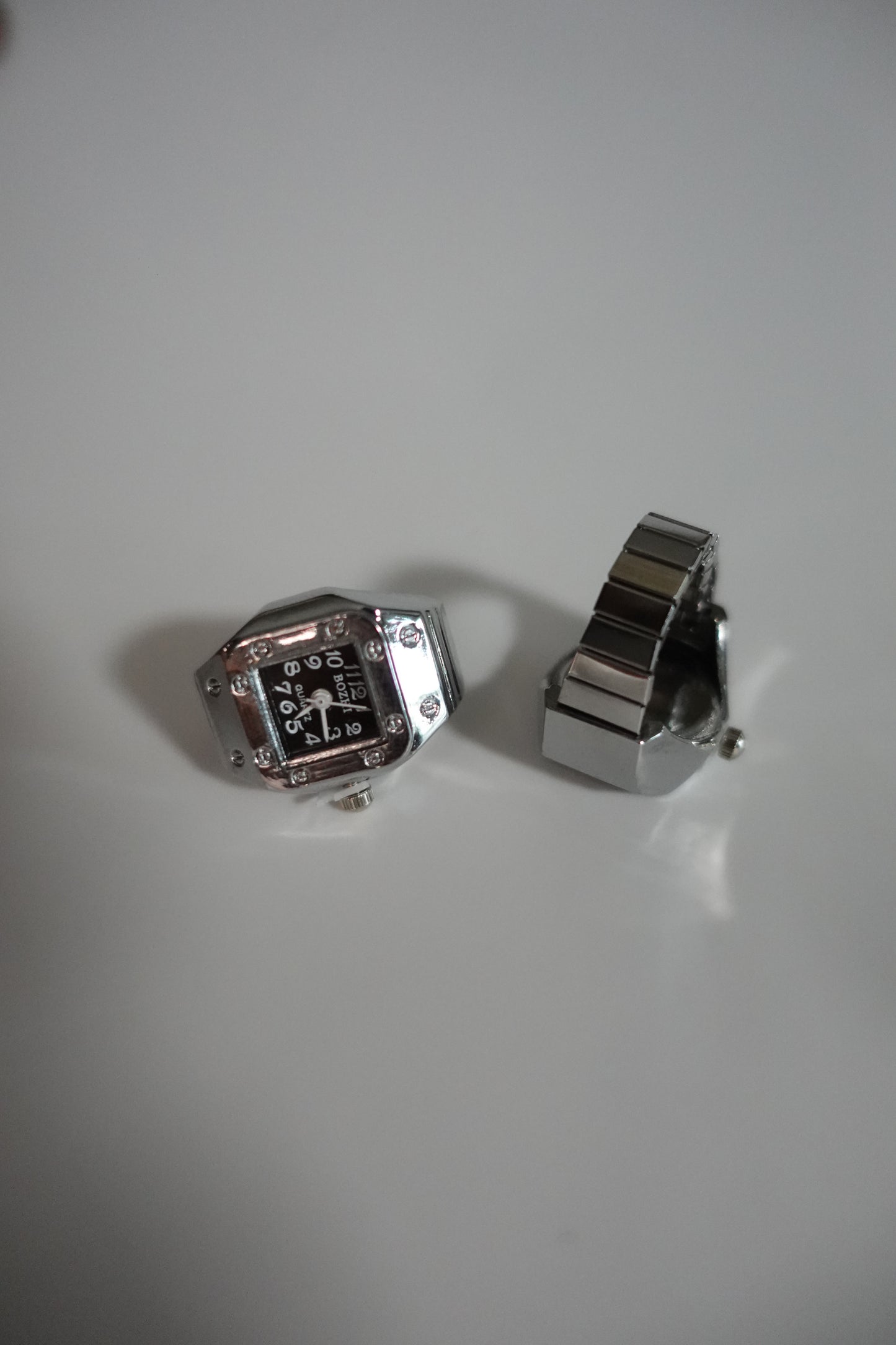 Black Face Ring Watch
