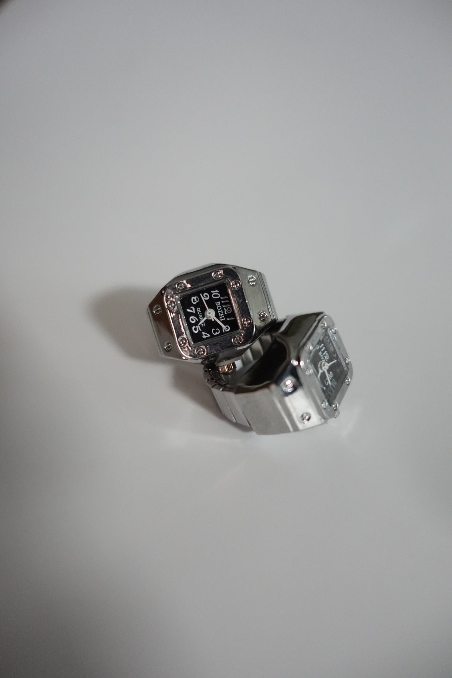 Black Face Ring Watch