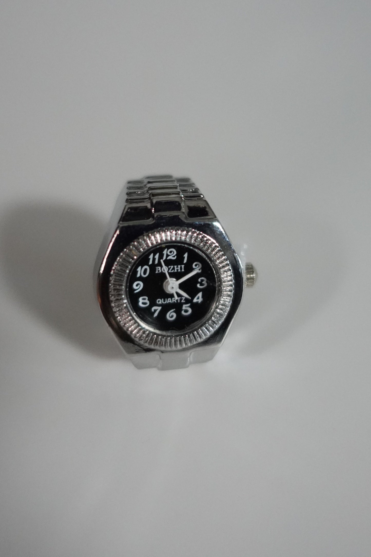 Black Dial Ring Watch
