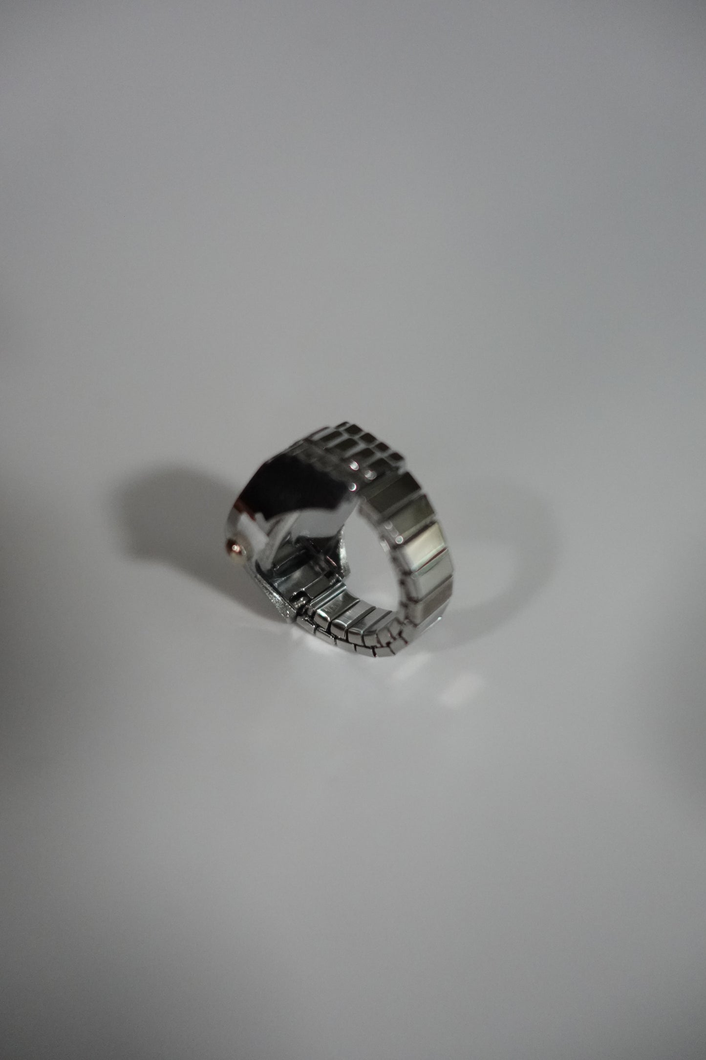 Black Dial Ring Watch