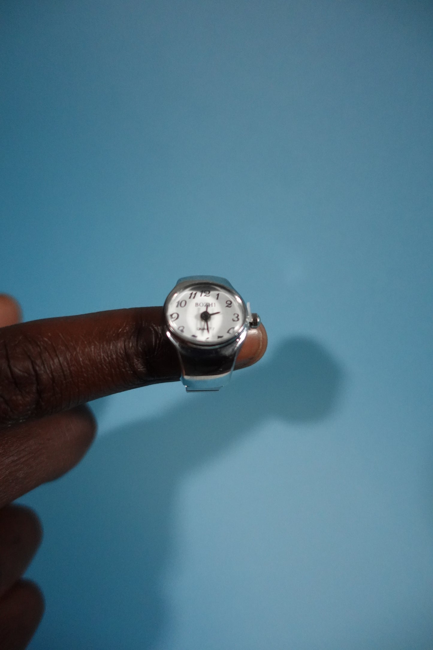 White Face Ring Watch