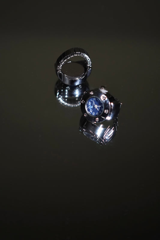 Blue Face Ring Watch
