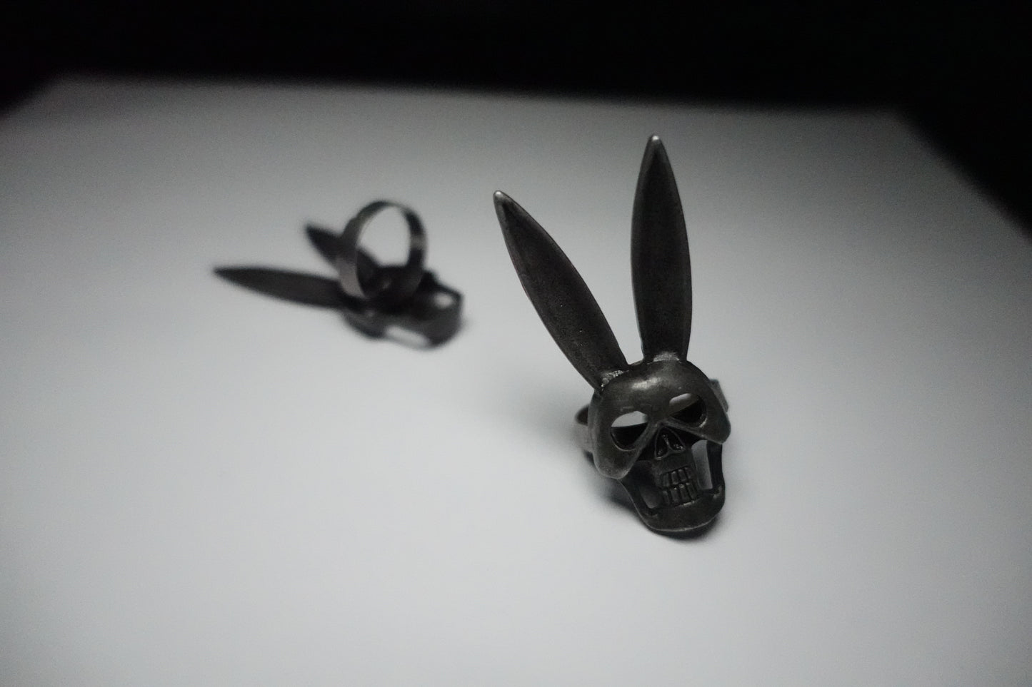 Big Ear Bunny Skull Ring