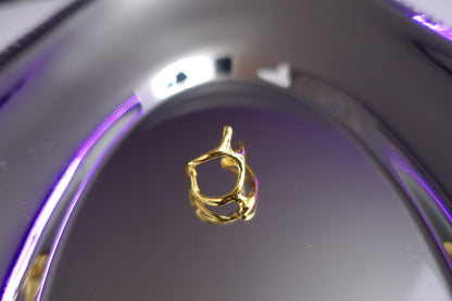 Golden Ripple Ring