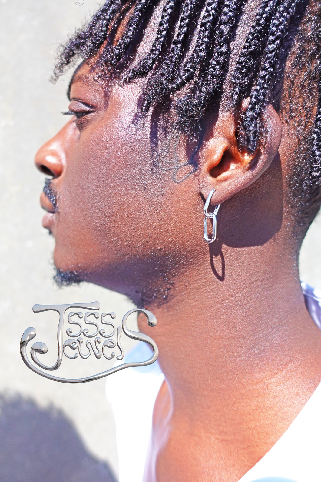 Link Earrings ( Silver )