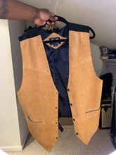 Load image into Gallery viewer, Tan Suede XL Vest
