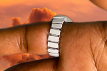 Load image into Gallery viewer, White diamond ring watch

